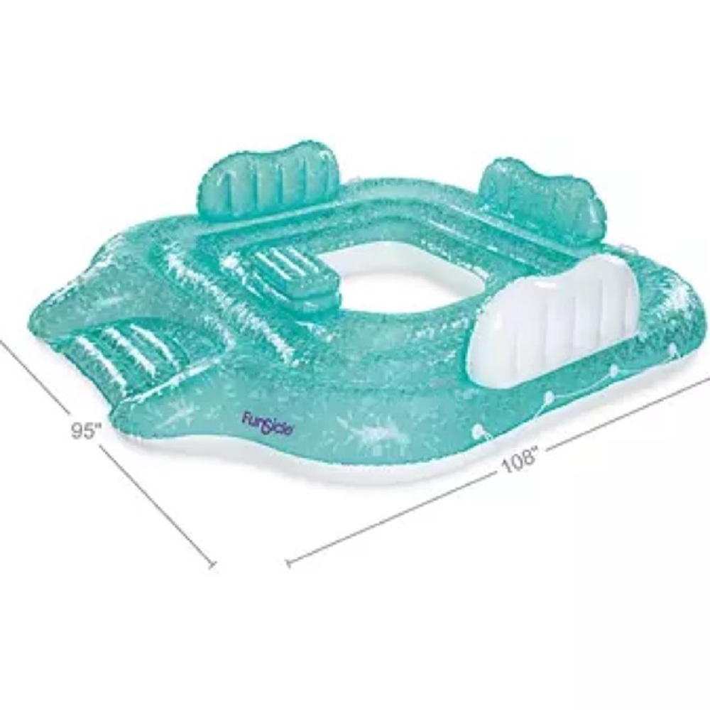 Island inflatable pool float - Picture 2 of 6